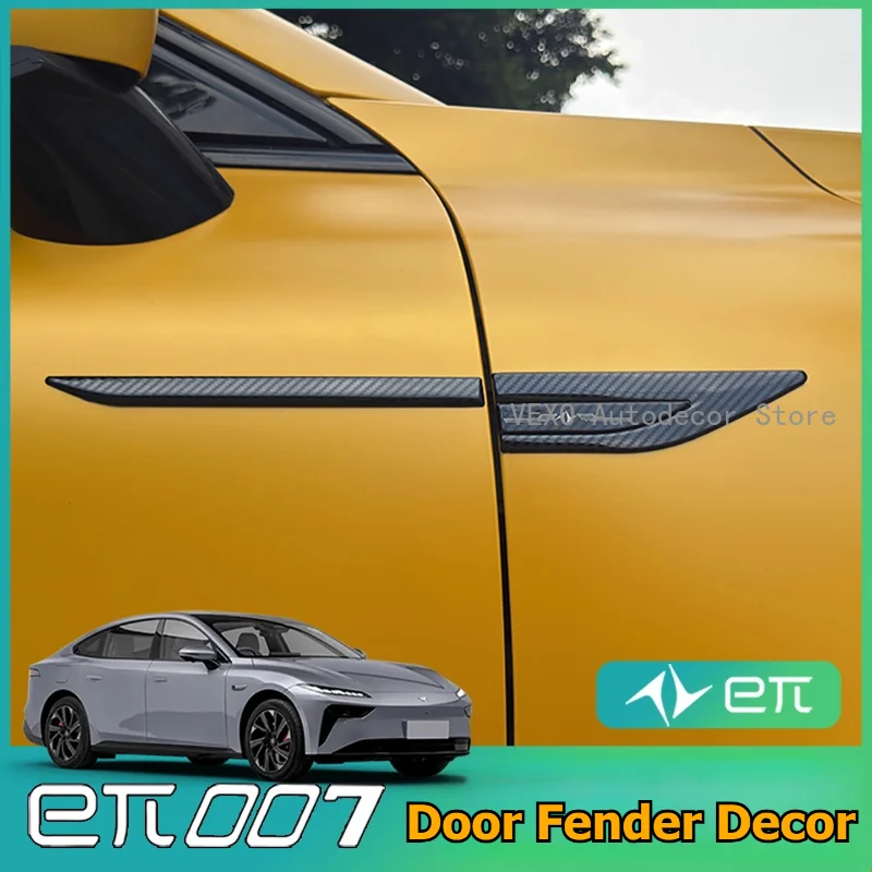 4pcs Side Fenders Trim Sticker for Dongfeng Eπ007 Eπ008 Car Front Fender Side Grill 3D Metal Door Upper Molding Trim Accessories