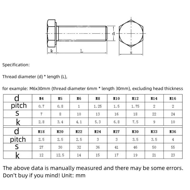 M6 M8 M10 M12 M16 304 Stainless Steel Head Perforated External Hexagon Screw / Screw With Safety Hole