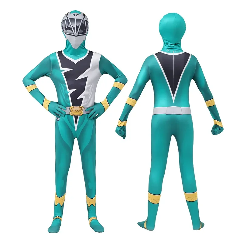 SN55Men Boy Power Supereroe Kishiryu Sentai Ryusoulger Cosplay Rangers Costume Bambini Tuta Zentai Suit Costume di Halloween @ 54WE