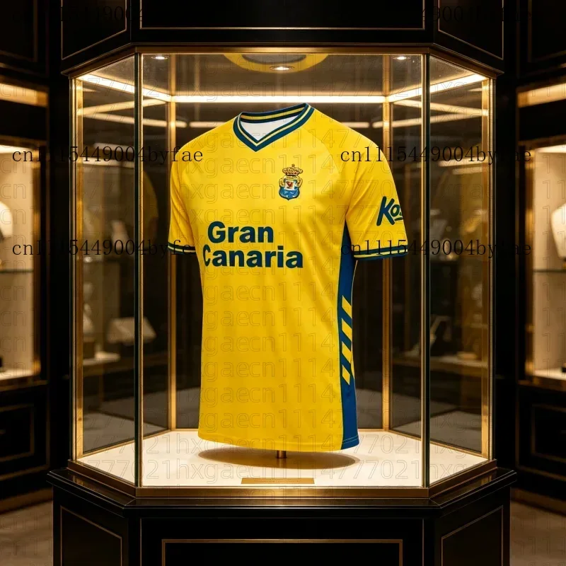 Fashion Las Palmas 2026 Home Kit Soccer Jersey T-shirt Men's Adults Quick Drying Breathable Football Fan T-shirt Family Kids Tee