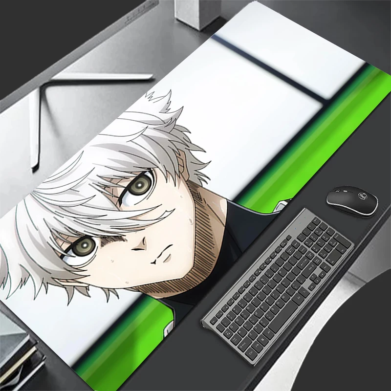 Mousepad Pattern Game Pad Rubber HD Mouse Pad PC Accessories Desk Mat Non Slip Office Table Mat Gamer B-blue Lock Keyboard Pad