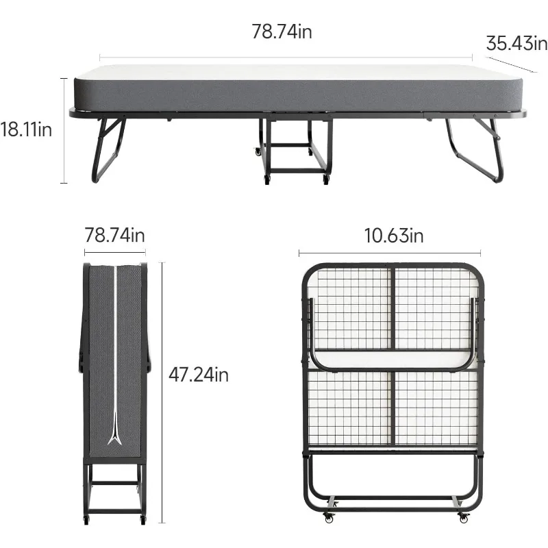 Folding Bed, (with 5.2