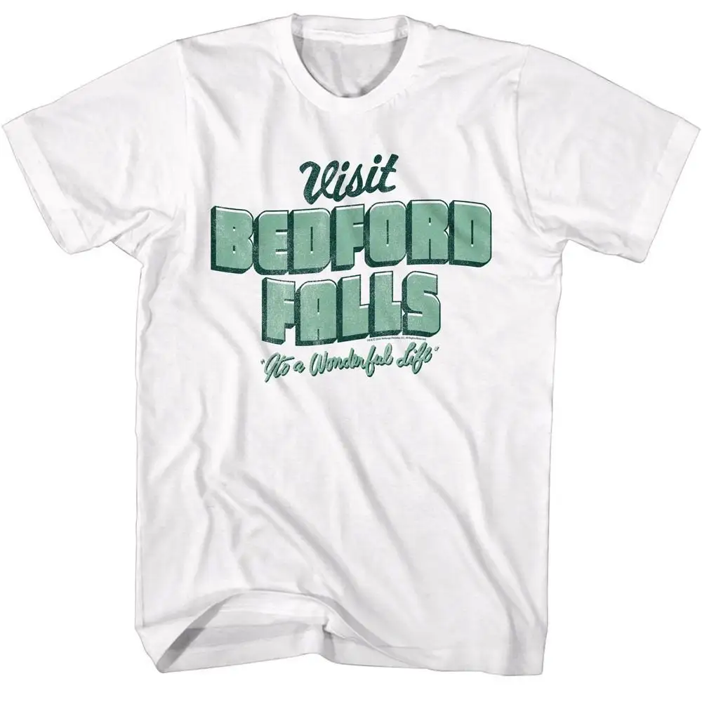 It'S A Wonderful Life Visit Bedford Falls White T Shirt