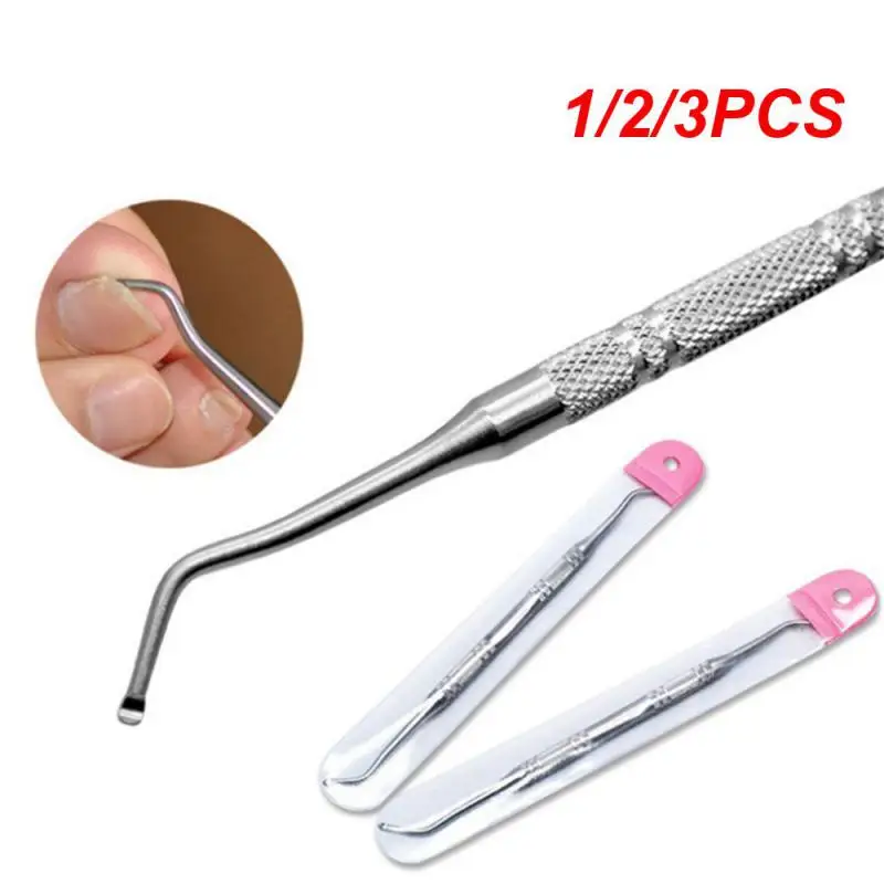 1/2/3PCS Professional Double Head Ingrown Toe Nail Correction Pedicure Foot Nail Clean Tool Toe Nail File Foot Nail Care