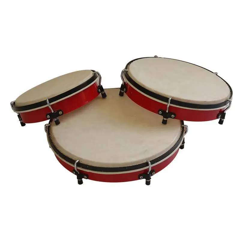 8 10 12 Inch/set for Beginner Children Tambourine Musical Drums Teaching Aid Percussion Instrument