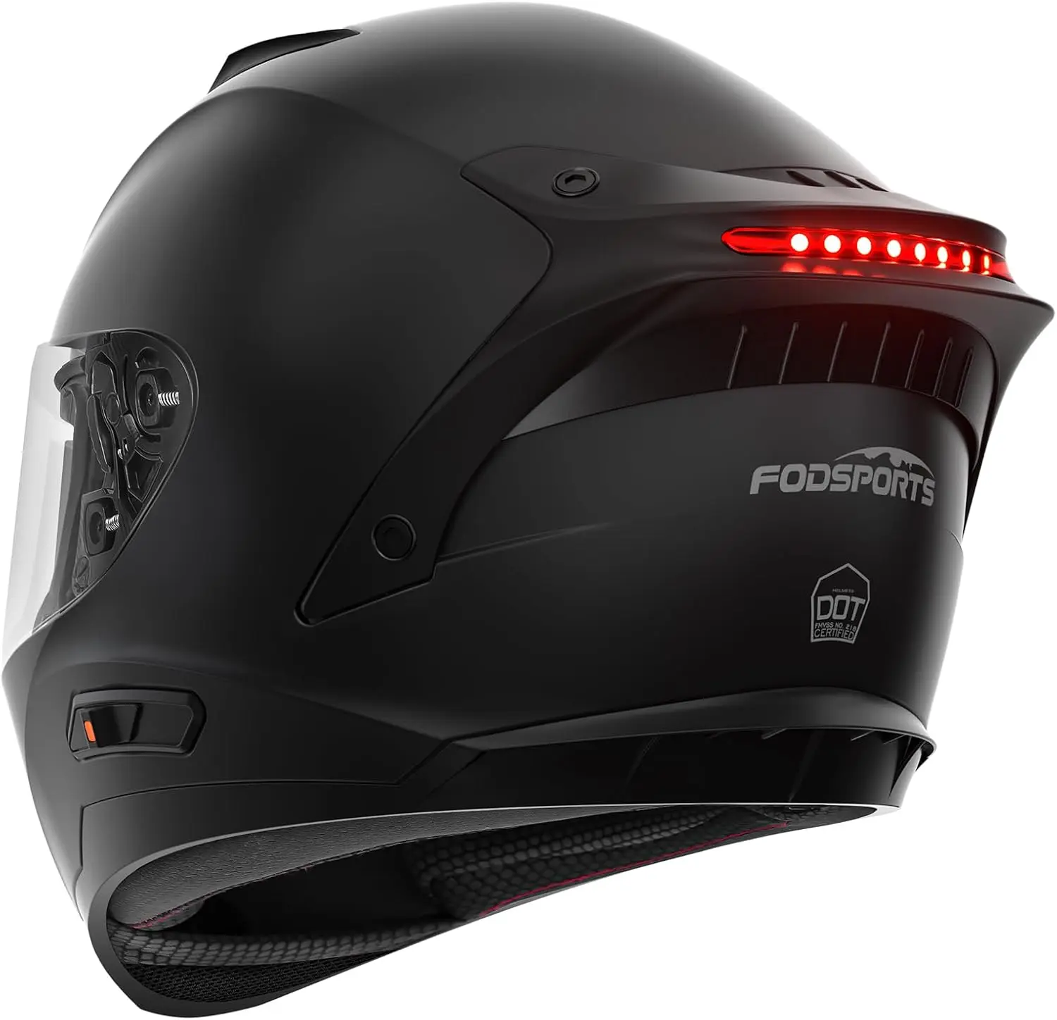 

FS90 Полнолицевой мотоциклетный шлем со светодиодным заднем фонарем, двойной козырек, мотоциклетный уличный велосипед, интегрированный шлем для взрослых, мужчин, женщин, DOT