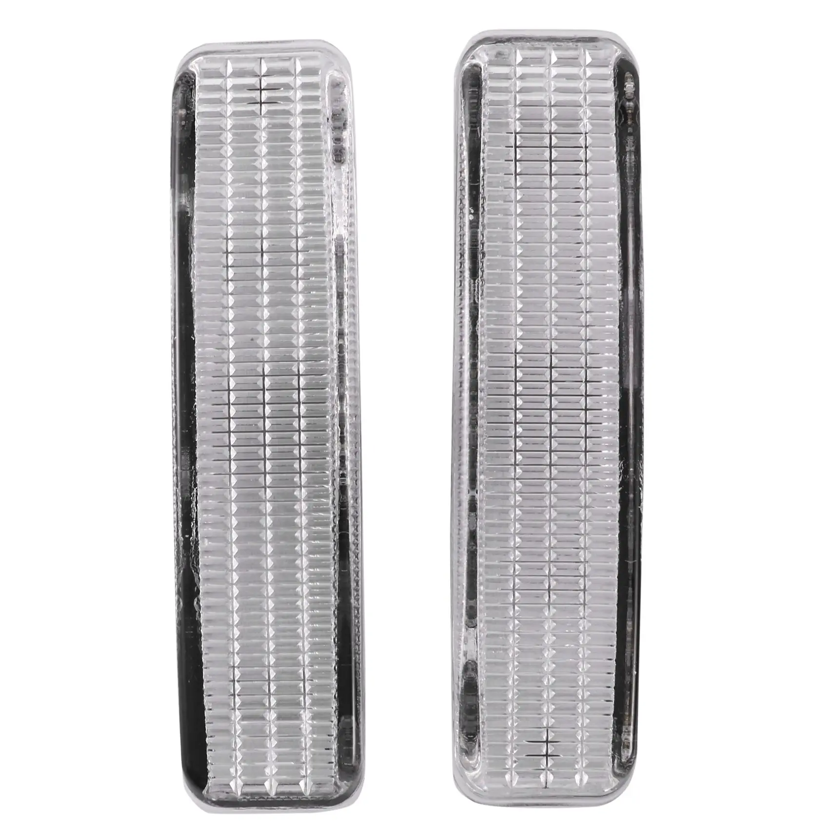AMEXIAOXU 1 Pair Front Fender Side Marker Light Lamp Housing White Lens Replacement For Bmw 5 Series E39 1997-2003 63148360589