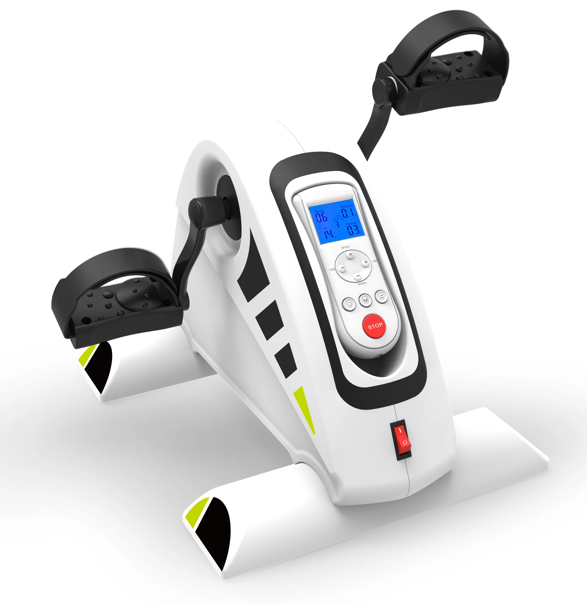 Mini Motorized Cycle Pedal Exercise Bike Portable Home Gym Therapeutic Recovery Elder Use Durable  ABS/Steel 110KGS