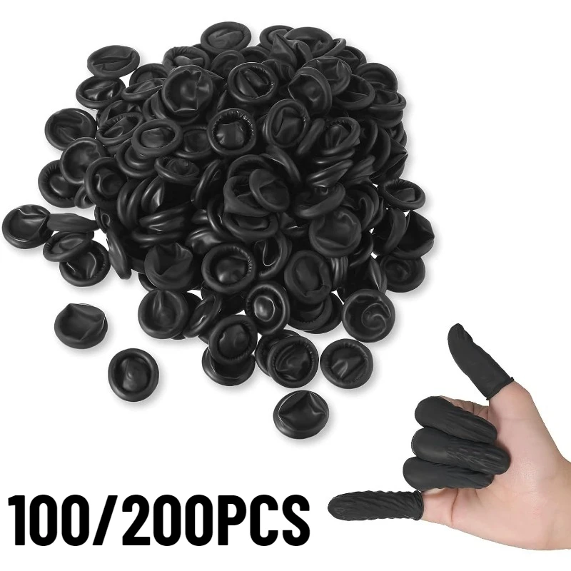 100PCS Black Dispos… - image