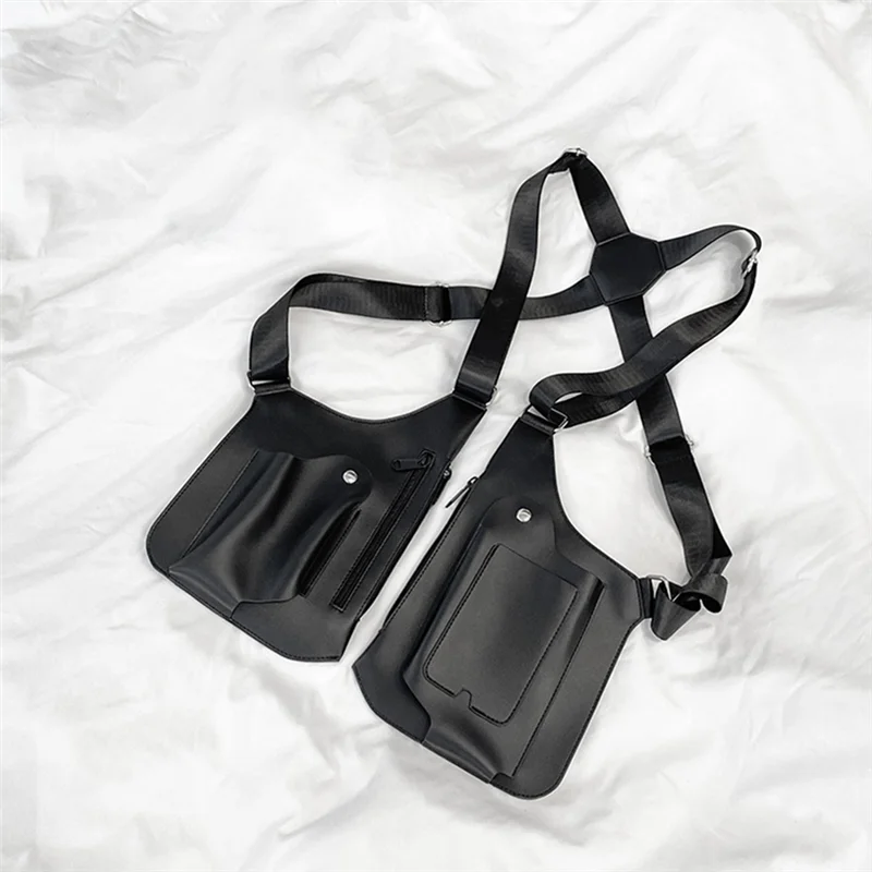 ABHS-متعددة الوظائف Crossbody التكتيكية تخزين حقائب كتف الرجال مكافحة سرقة حقيبة صدر للرجال جلدية الرياضة في الهواء الطلق