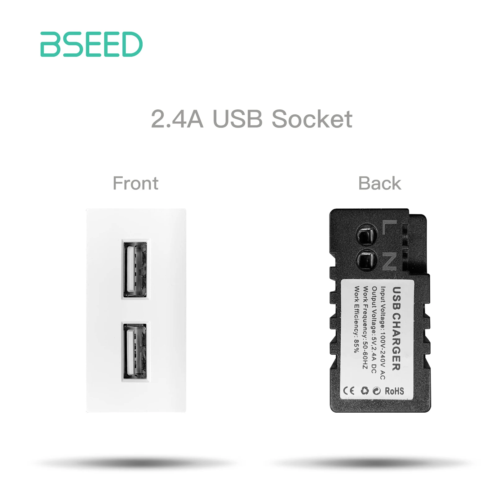 BSEED Glasrahmen EU Standard PIR Sensor Schalter Modul Teil Steckdosen DIY Funktion Dimmer Basis HDMI USB Typ-c Teile