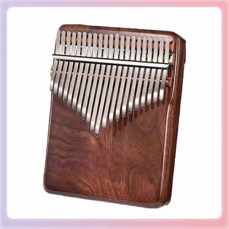 21-Tone Black Walnut Hand Thumb Piano