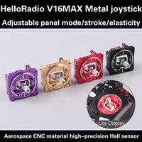 HelloRadio V16MAX CNC Metal Remote Manipulator TX16S Rocker Assembly Hallradiomaster Compatible with 2.4G 2CH-8CH DSSS DSM2 DSMX