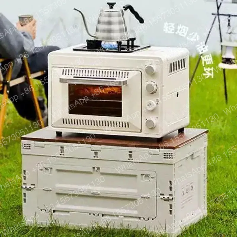 Portable Gas Oven, Field Camping, Integrated Casserole, 25-30L Oven