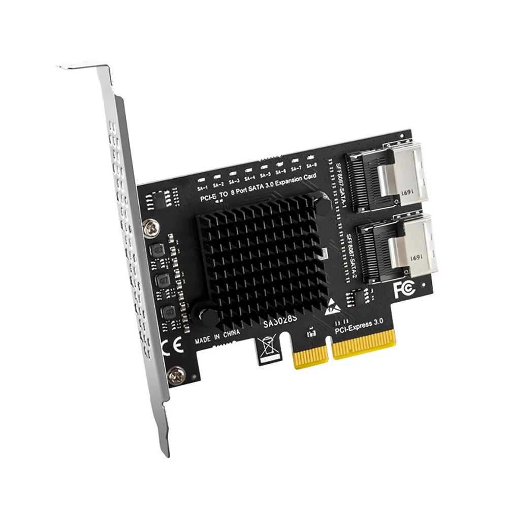 Imagem -03 - Cartão de Expansão para Sata Adaptador Chip Pcie para Sff8087 Mini Sas Port Sata 3.0 para Controlador Pcie3.0 para Sff8087 Asm1166