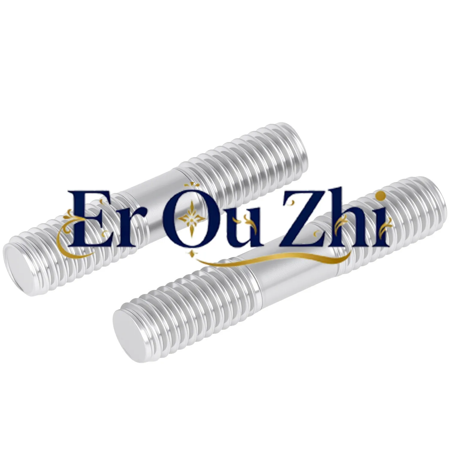 304 Stainless Steel Double Head Bolt Screw Screw Screw Two Ends Threaded Wire Tooth Connection Extended Stud Customized