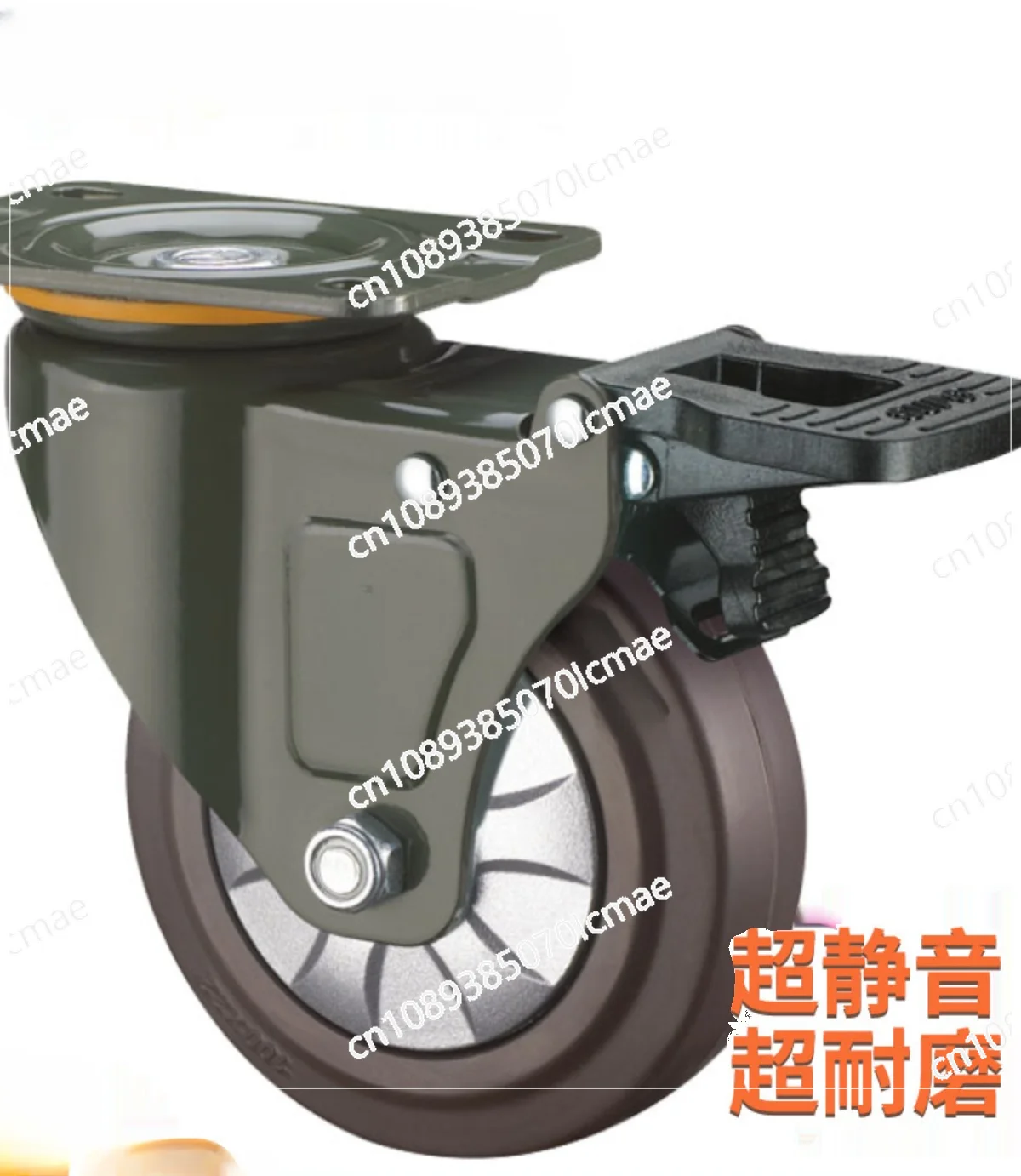 Ultra Quiet Rubber Universal Wheels, Dining Cart, Handcart, Wear-Resistant Pulleys, Roller 2345 Inches