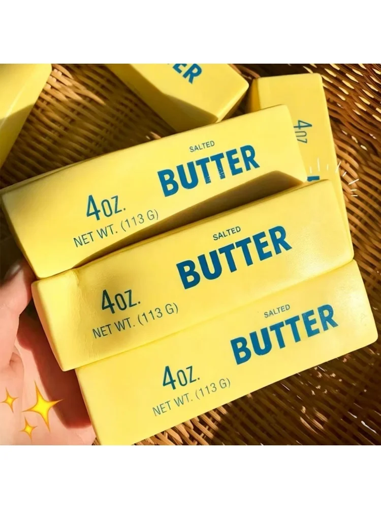 Quetschbarer Butter-Stick Fidget-Spielzeug Klebriger Butter-Stick Langsam Zurückfedernder Stressball Quetschspielzeug Anti-Stress Sensorisches Spielzeug für Erwachsene