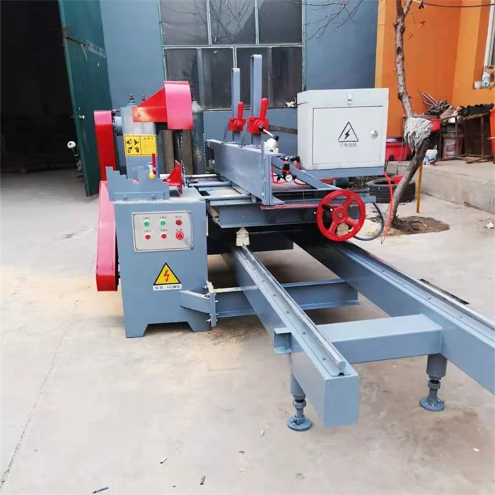 Dia 500mm Automatic Woodworking Circular Saw Large Wood Lumber Cutting Log Saw Sawmill Sliding Table Carriage Machine