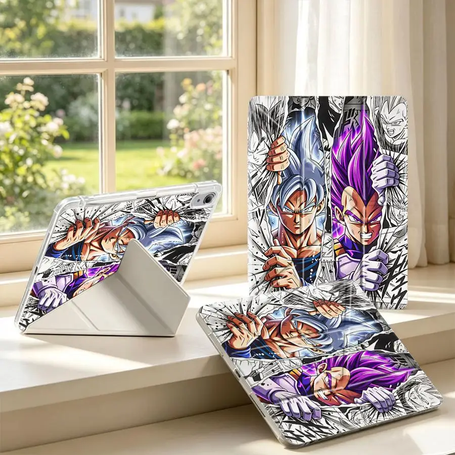 With Pen Slot Cover Tablet Case For iPad Pro 13 2025 2026 9th 12th Mini 7 6 5 11th Air 8 M2 M3 3 10th Gen DragonBall Goku