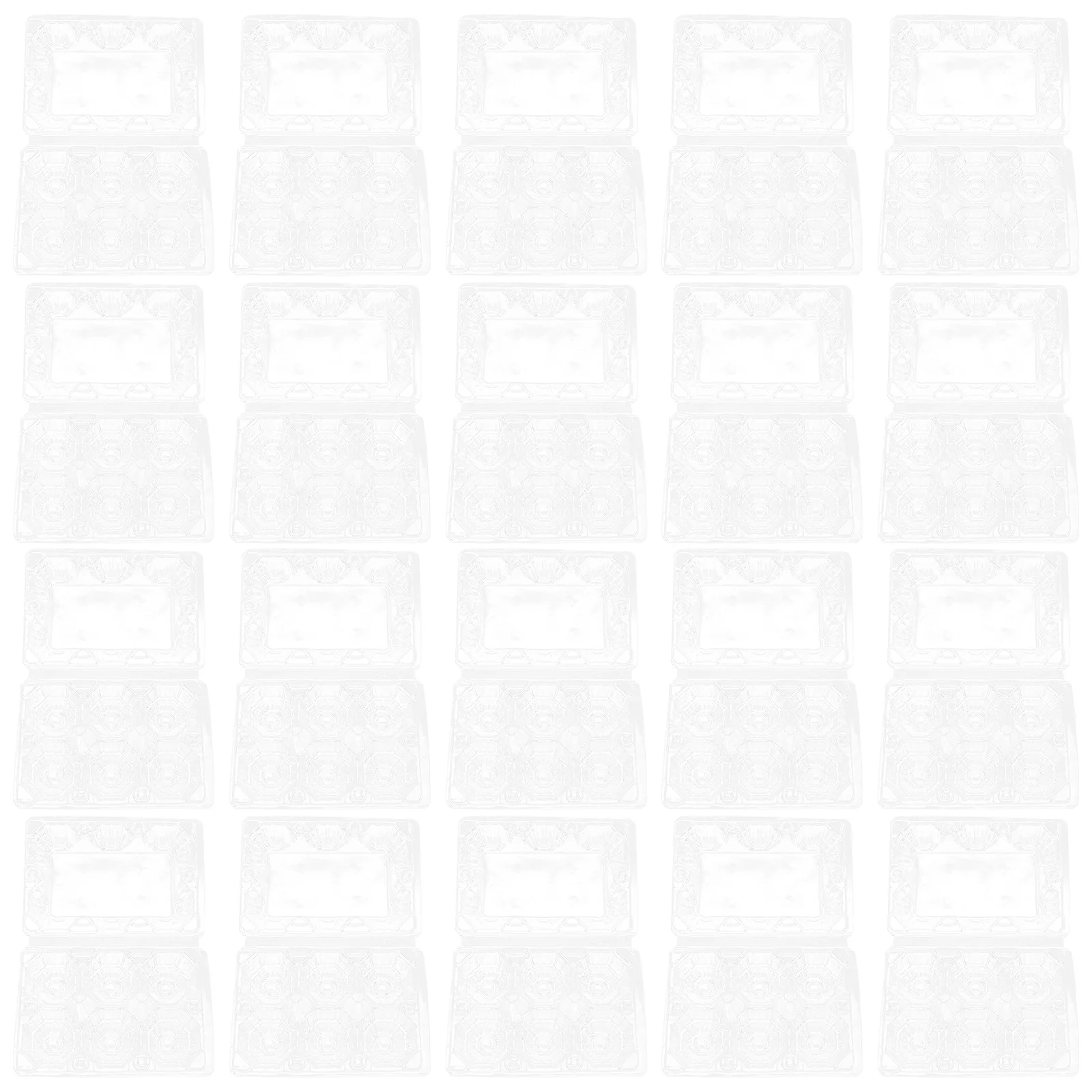 

40Pcs Egg Tray Clear Plastic Stackable Reusable Storage Container for Kitchen Fridge Farmhouse Party Favor Boxes Chicken Duck