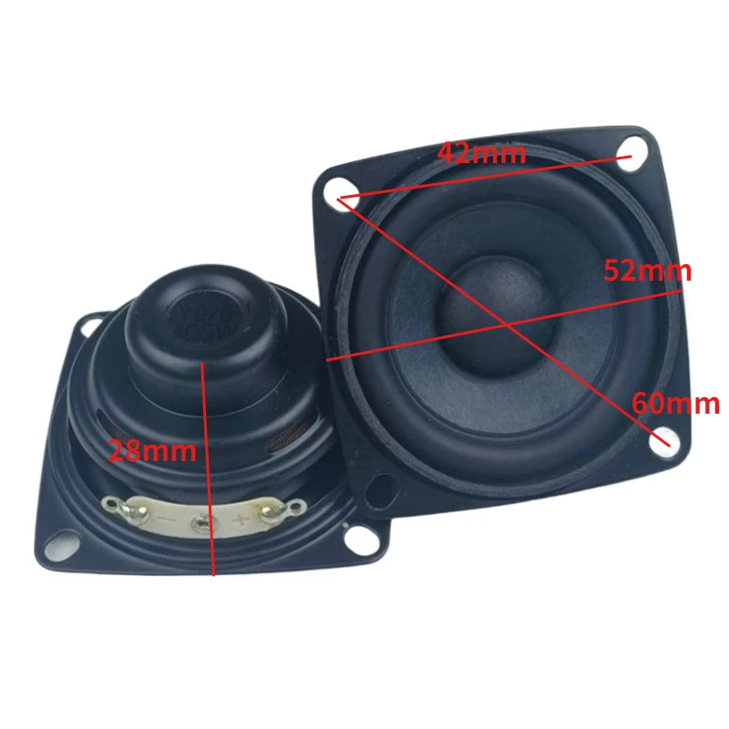 SOTAMIA 2 قطعة 2 بوصة كامل المدى مكبر صوت 52 مللي متر 4 أوم 5 واط 16 الأساسية الداخلية المغناطيسي مكبر الصوت لتقوم بها بنفسك سمّاعات بلوتوث محمول