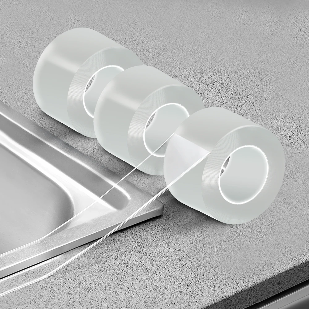 20-200MM Larghezza Singolo Lato Nano Nastro Autoadesivo Resistente Strisce Adesive Trasparenti Forte Appiccicoso Multiuso Riutilizzabile