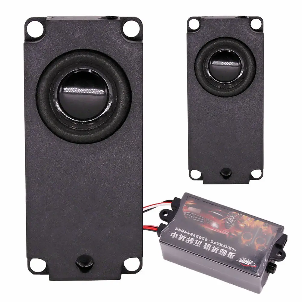 2.4ghz Car Sound Simulator Black Engine Sound System for Rc Vehicle Professional Rc Car Throttle Linked Engine Simulator