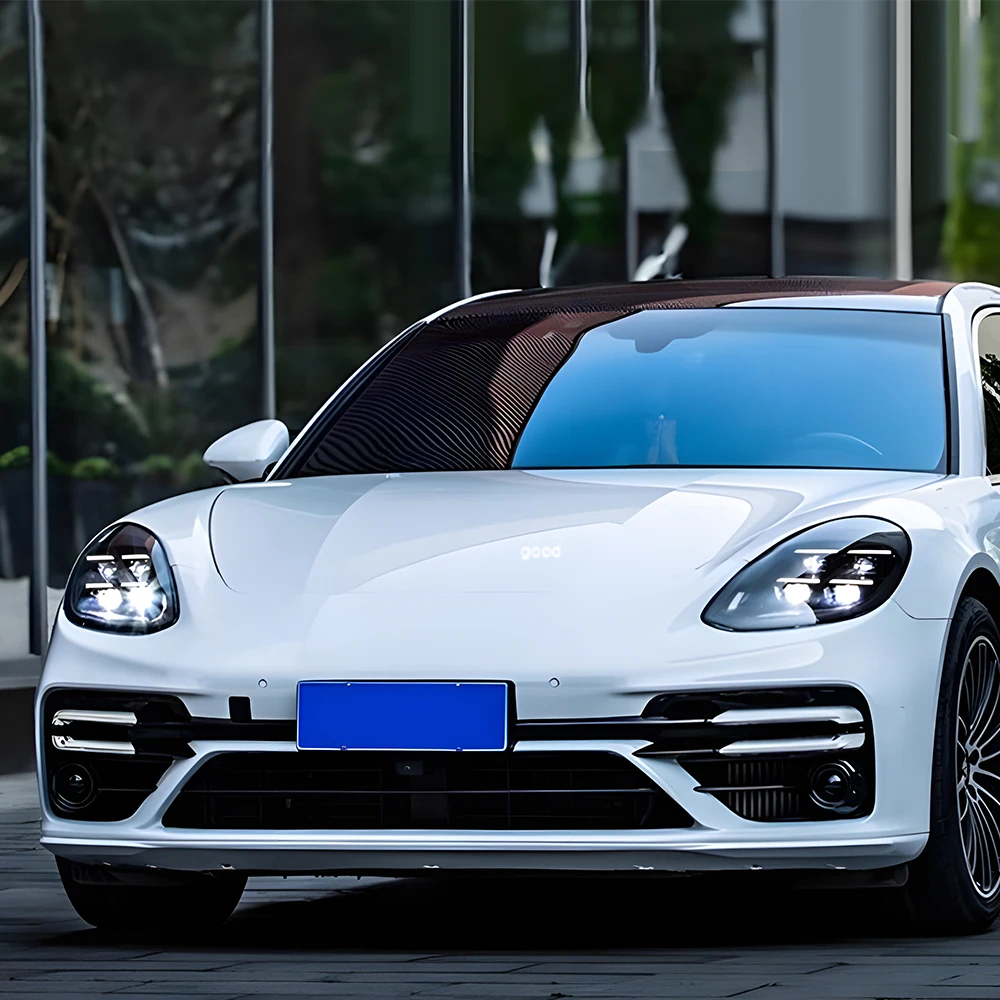 

Автомобильные фары для Porsche Panamera 971 2017-2023, обновленная сборка автомобильных фар, стиль 2024, светодиодный матричный объектив проектора, аксессуары