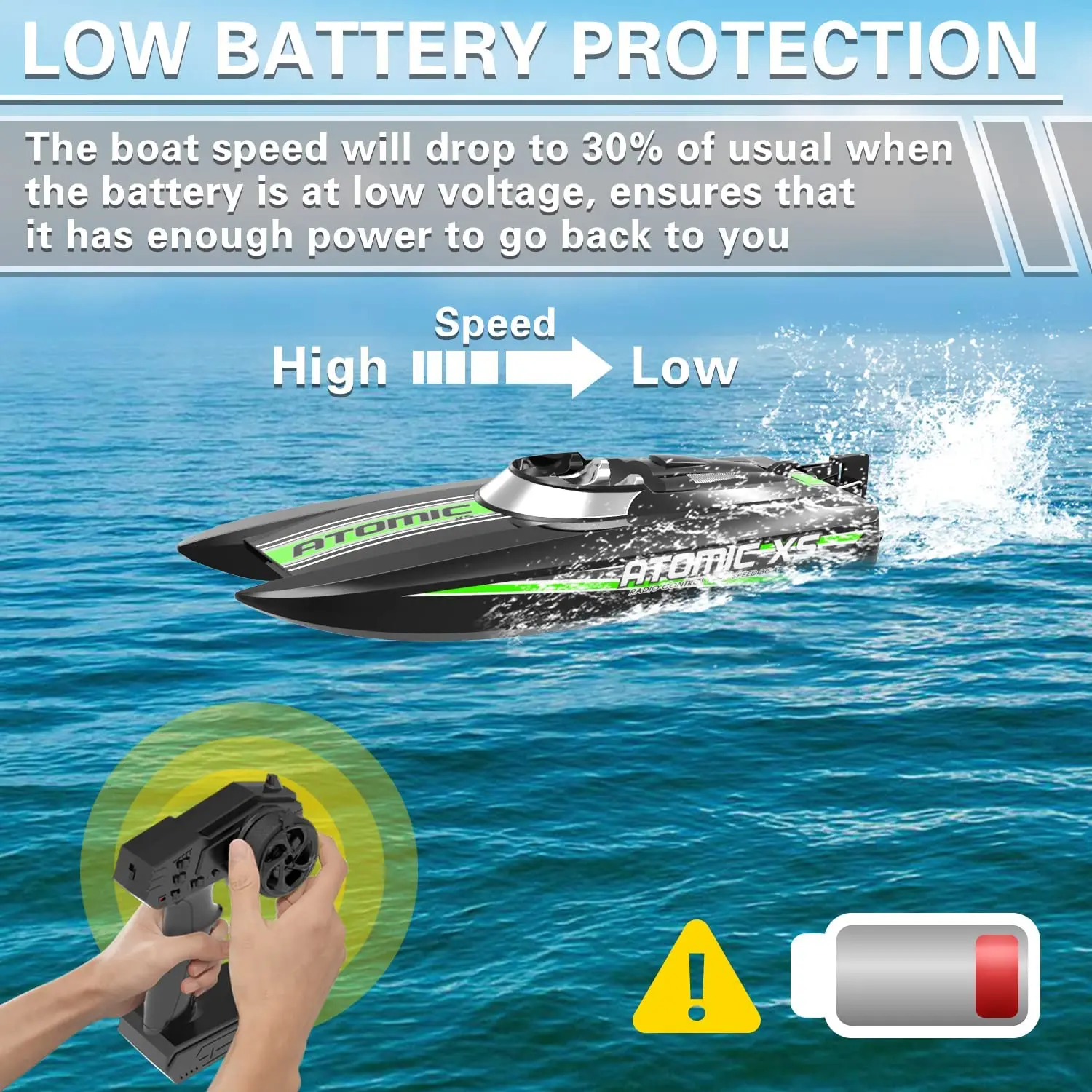 Picture 5: Remote Control Boat with Self-right & Reverse Function (795-5 Black)