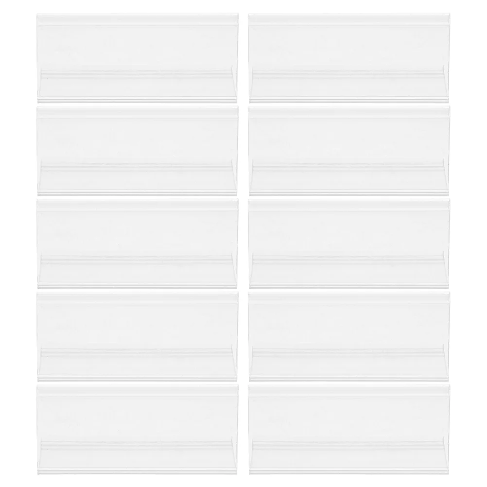 

50 Pcs Shelf Label Holder Shelves Index Card Electric Wire Price Tag Tags for Labeling The Pet Clip on Shopping Rack Labels