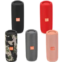 TG365 Portable Wireless Bluetooth Speaker Dual Bass LED Subwoofer Waterproof Outdoor Column Boombox FM AUX BT TF Music Player