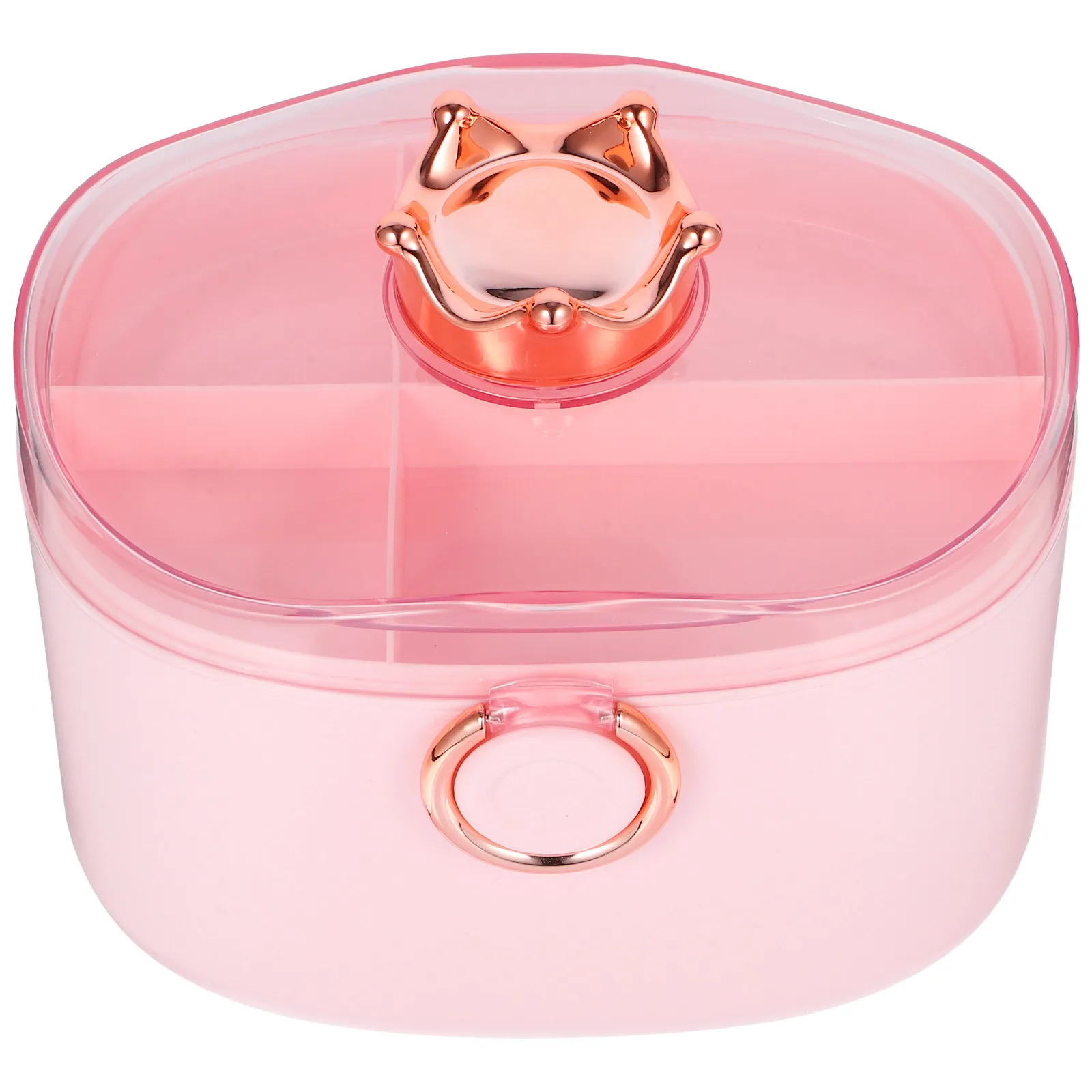 Hair Accessories Organizer Double Layer Lightweight ABS Plastic Storage Box Portable Hair Tie Container Multifunctional Jewelry