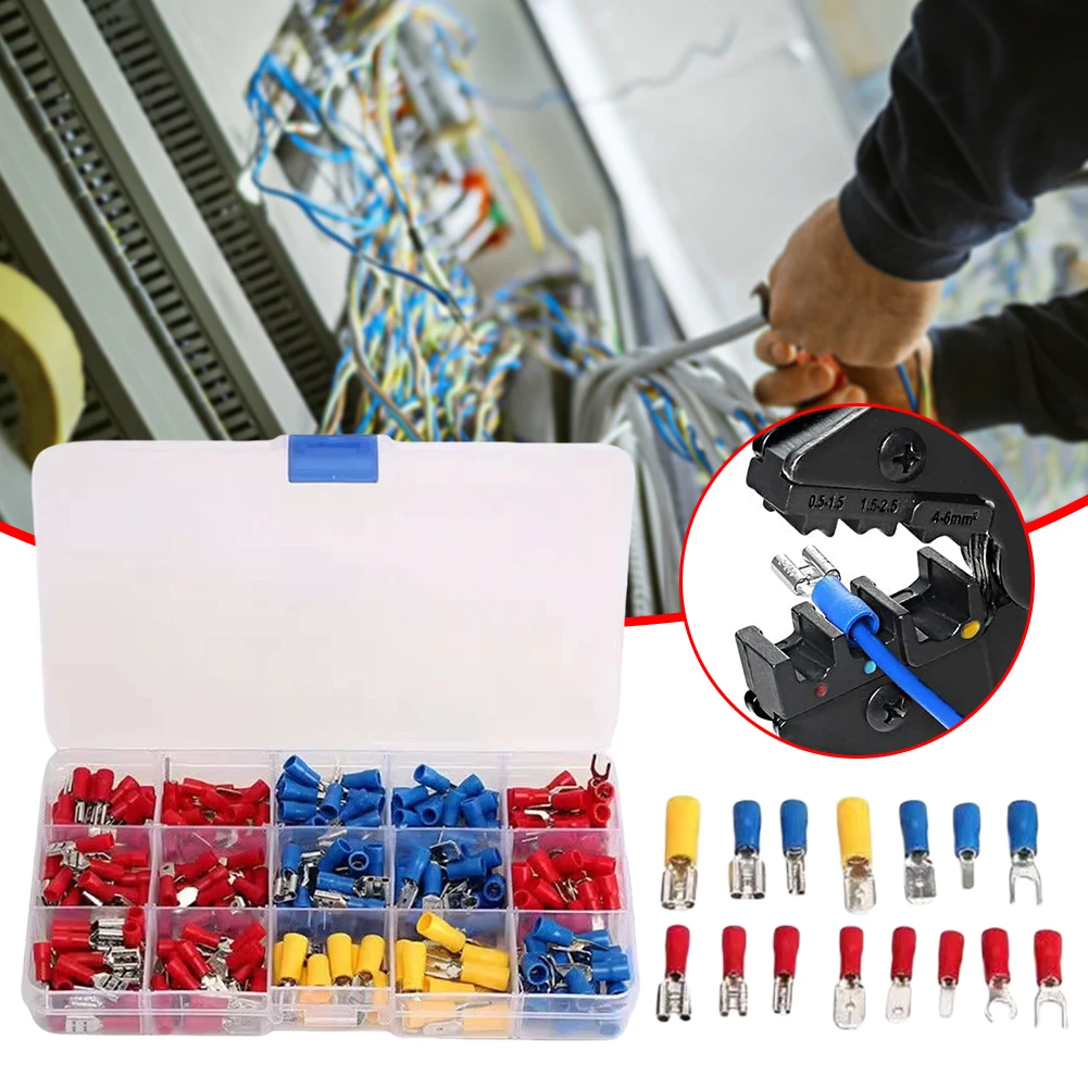 280 قطعة معزول كابلات الموصلات سلك كهربائي تجعيد بعقب حلقة شوكة مجموعة متنوعة أنثى ذكر تجعيد محطات المجرف #2