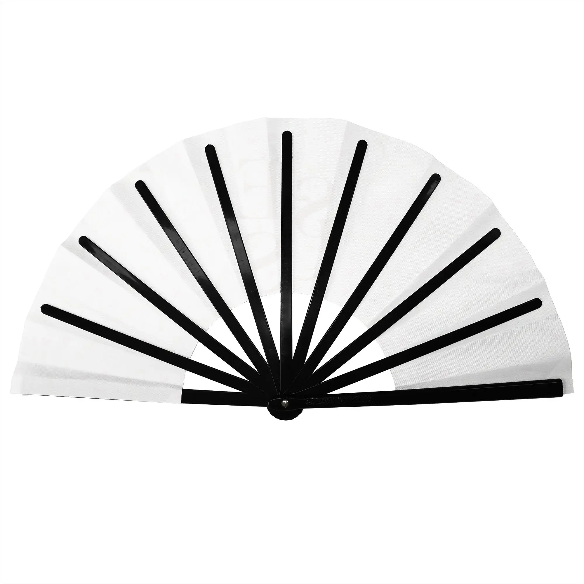Customized Jesus Portable Pocket Fan Outdoor  Polyester Folding Fan Chinese Dance Handheld Cooling Fans