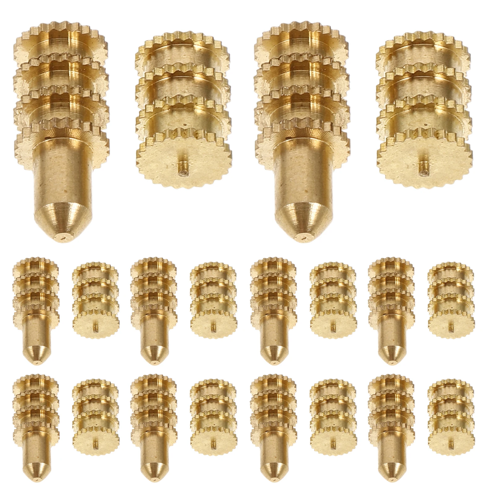 

1Set Copper Dowel Pins Hardware Accessories Metal Table Leaf Dowel Pins for Dining Table Alignment Fixtures Bolt Sleeve