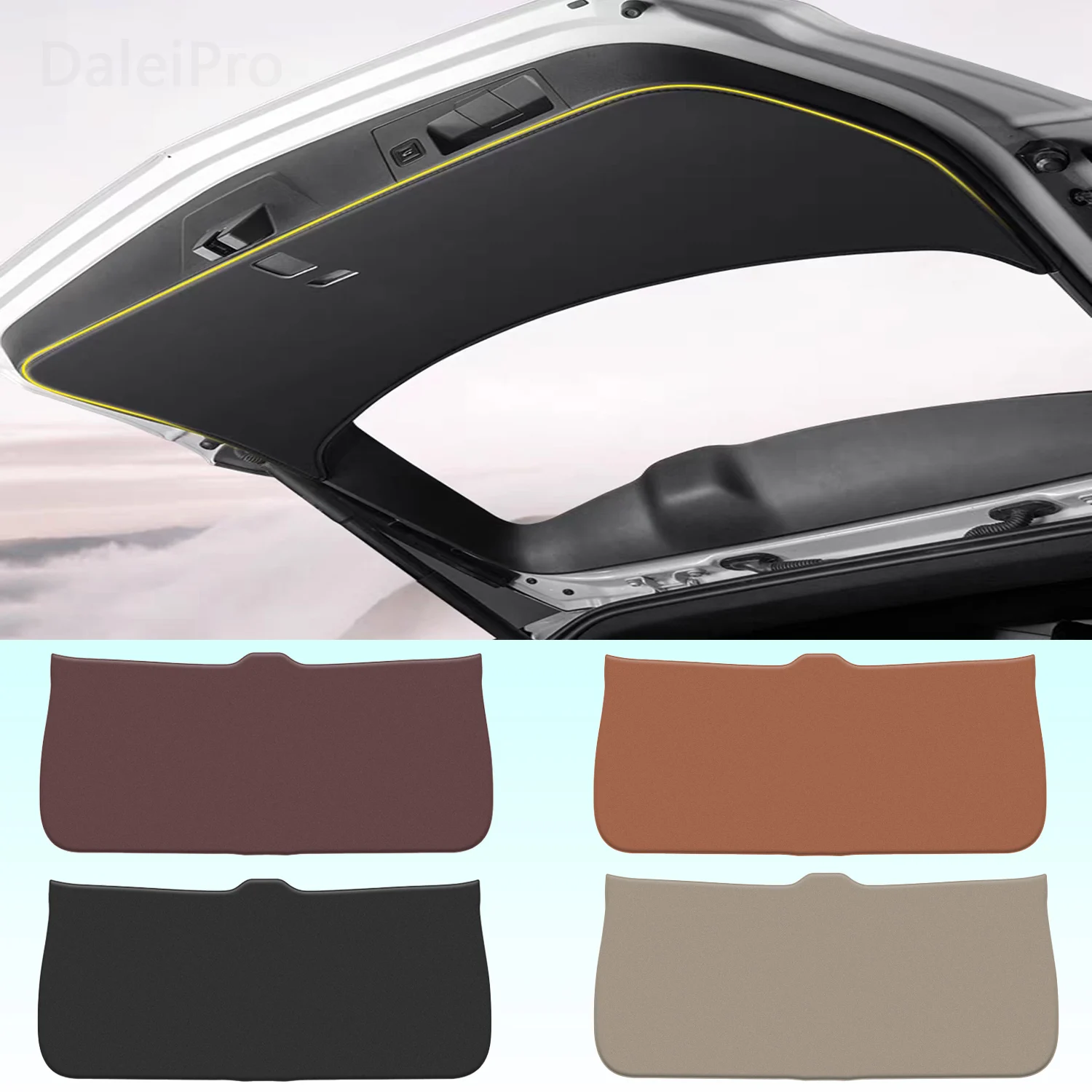 For Toyota Highlander 2022 2023 2024 Car Liftgate Protection Mat Rear Trunk Protection Cover Anti-kick Leather Decoration Pad