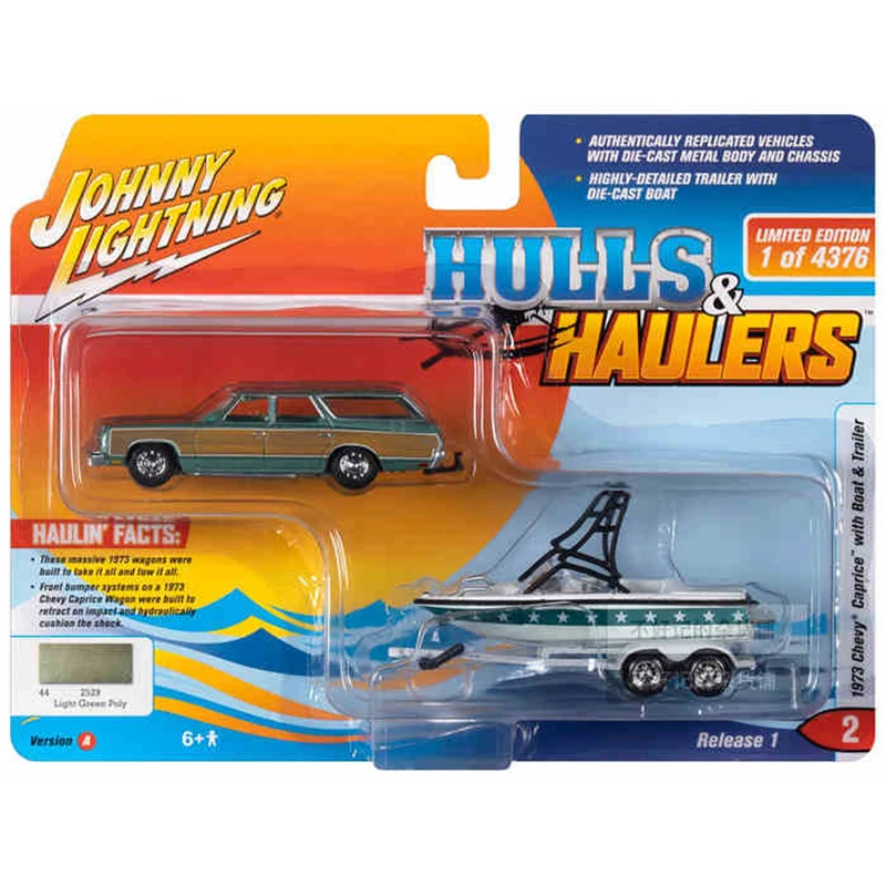 

JOHNNY LIGHTNING WHITE LIGHTNING JLSP204 1/64 Scale Diecast Model Toy Car MASTERCRAFT BOAT TRAILER Chase New with Box