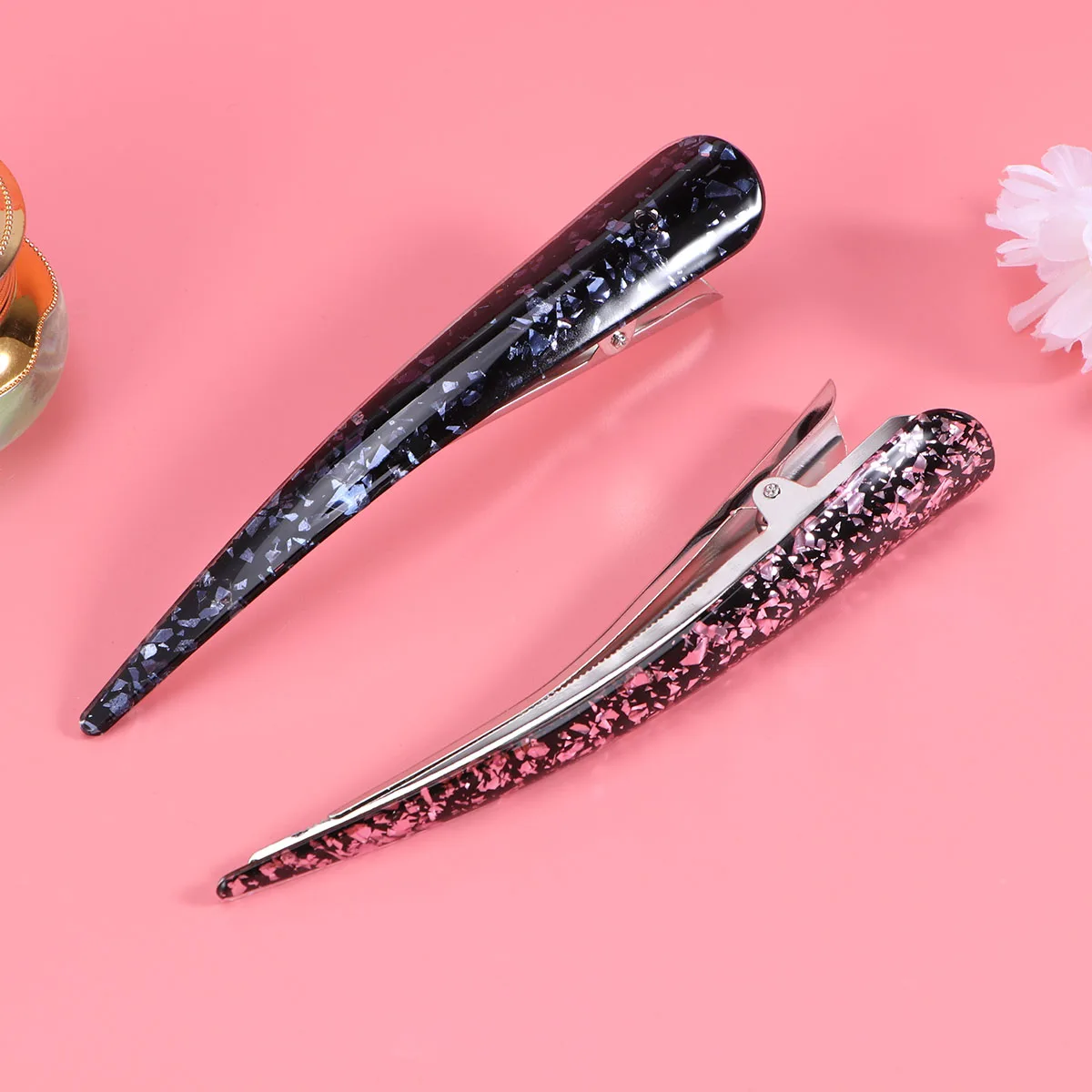 

2Pcs Spring Hair Clips Women Girls Bobby Pins Barrette Vintage Hairpin Stylish Pattern Hair Accessories Wedding Party Daily Life