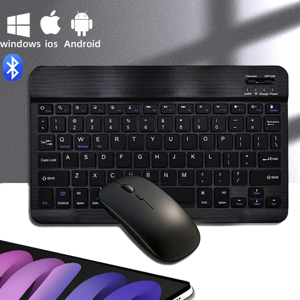 

Bluetooth Keyboard and Mouse For iPad A16 10th Gen Keyboard For Samsung Xiaomi Tablet Phone Wireless Keyboard