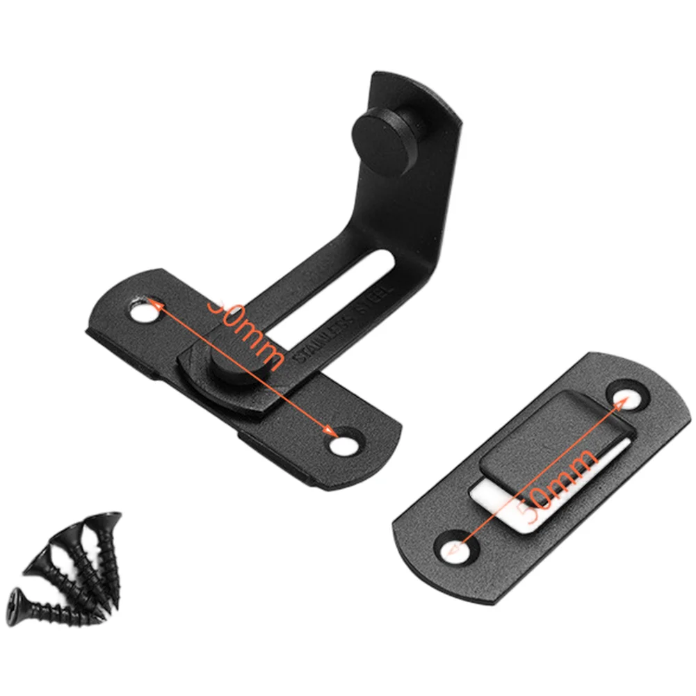 Parafuso de segurança da placa limitador ajustável, hardware de instalação preto, construção resistente à ferrugem, posições de travamento personalizáveis