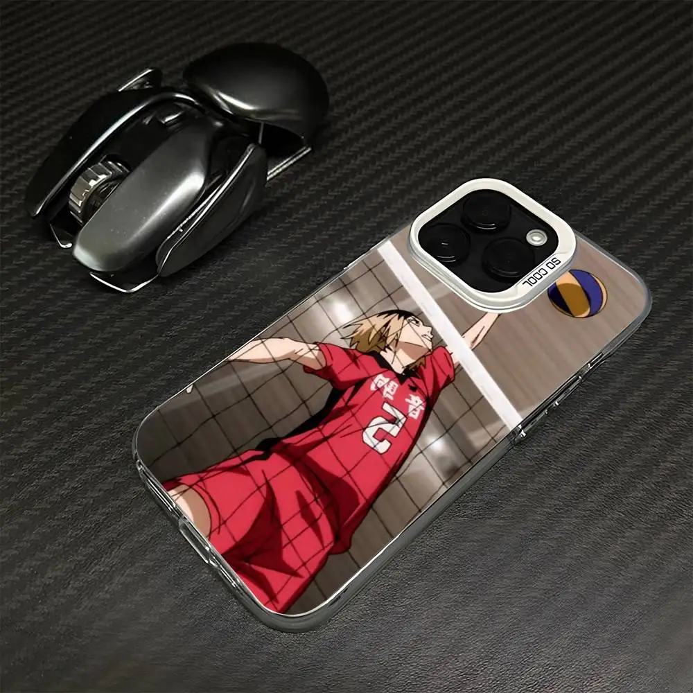 Kenma Kozume Anime telefoonhoesje voor iPhone17,16,15,14,13,12,11 Plus, Pro Max witte matte schokbestendige hoes