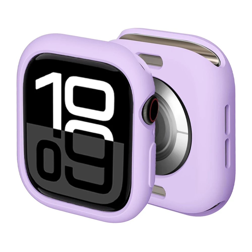 Weiche Silikonhülle für Apple Watch Armband 46mm 45 44mm 42mm 41 40mm Zubehör Schutzabdeckung iWatch Serie SE 11 10 9 8 7 6 Cover