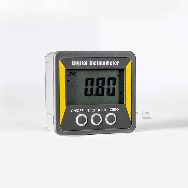 DC110 Digital Display Inclinometer 4 * 90 ° Inclinometer Box Inclinometer Level Protractor Magnetic Angle Ruler