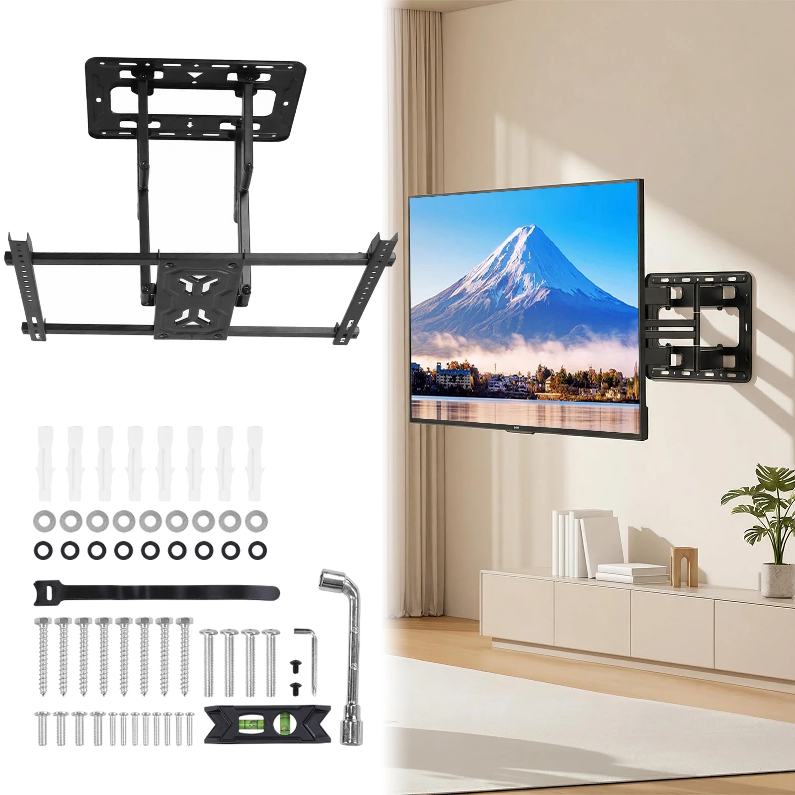 

Extra Large Rotating TV Stand Wall Mounted Wall Hanging Television Bracket Heavy Duty 240 Catties Load Capacity