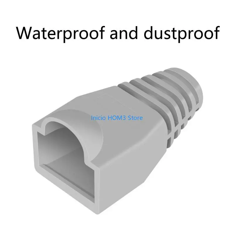A5YD RJ45 Ethernet Cable Strain Relief RJ45 Plugs Socket Boot Caps