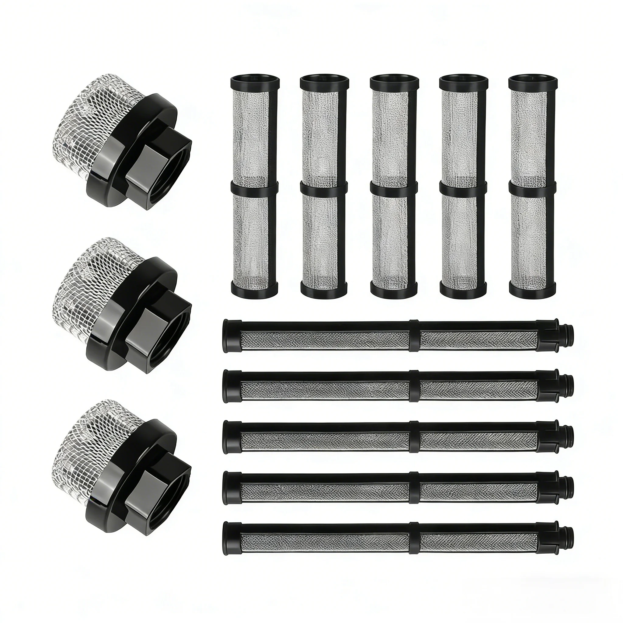 エアレススプレーガンフィルターセット、ペイントスプレーヤー用インレットストレーナー＆マニホールドフィルター、スプレーヤーアクセサリー交換品