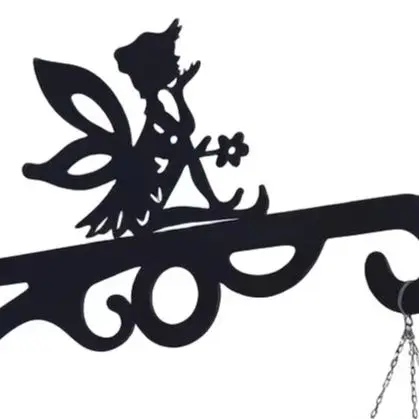 2PCS Wall Hooks Outdoor Hanging Brackets Wall Mount Hooks For Bird Feeder Lantern Wind Chime Garden Decor