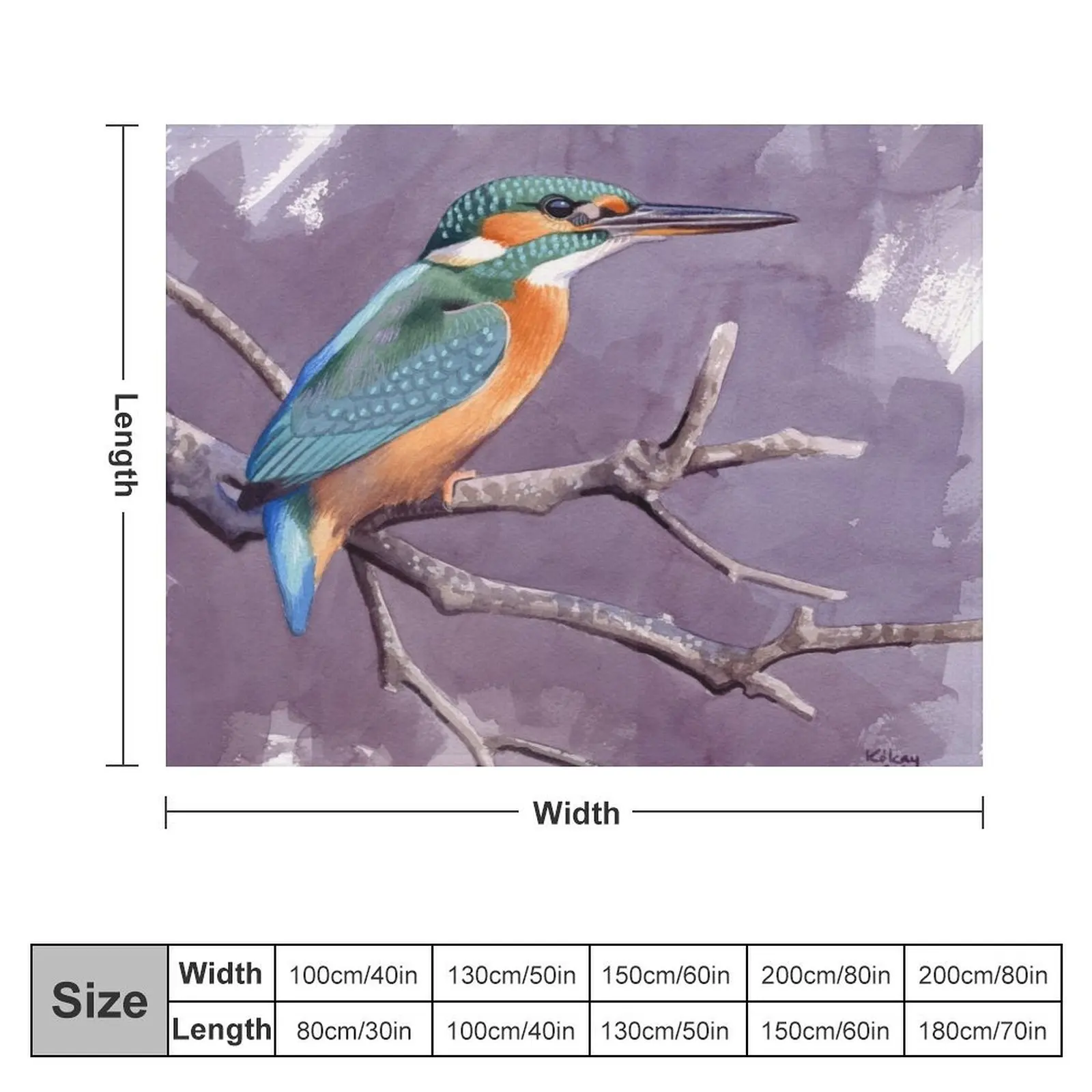 Common Kingfisher Throw Blanket Bed covers christmas decoration Stuffeds Comforter Blankets