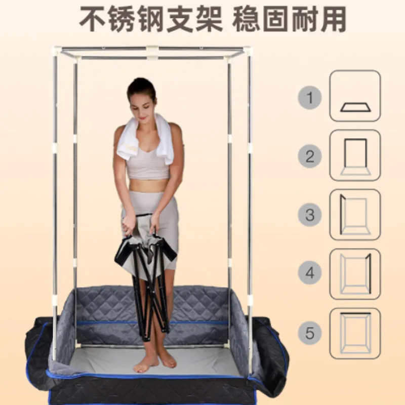 Cross border sweat steam room, pentagonal sweat steam box, foldable household sweat, sauna room, whole body steam